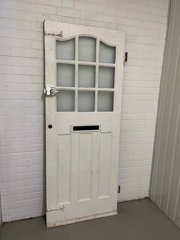 Reclaimed Victorian Wooden Panel External Front Door 2020 x 810mm
