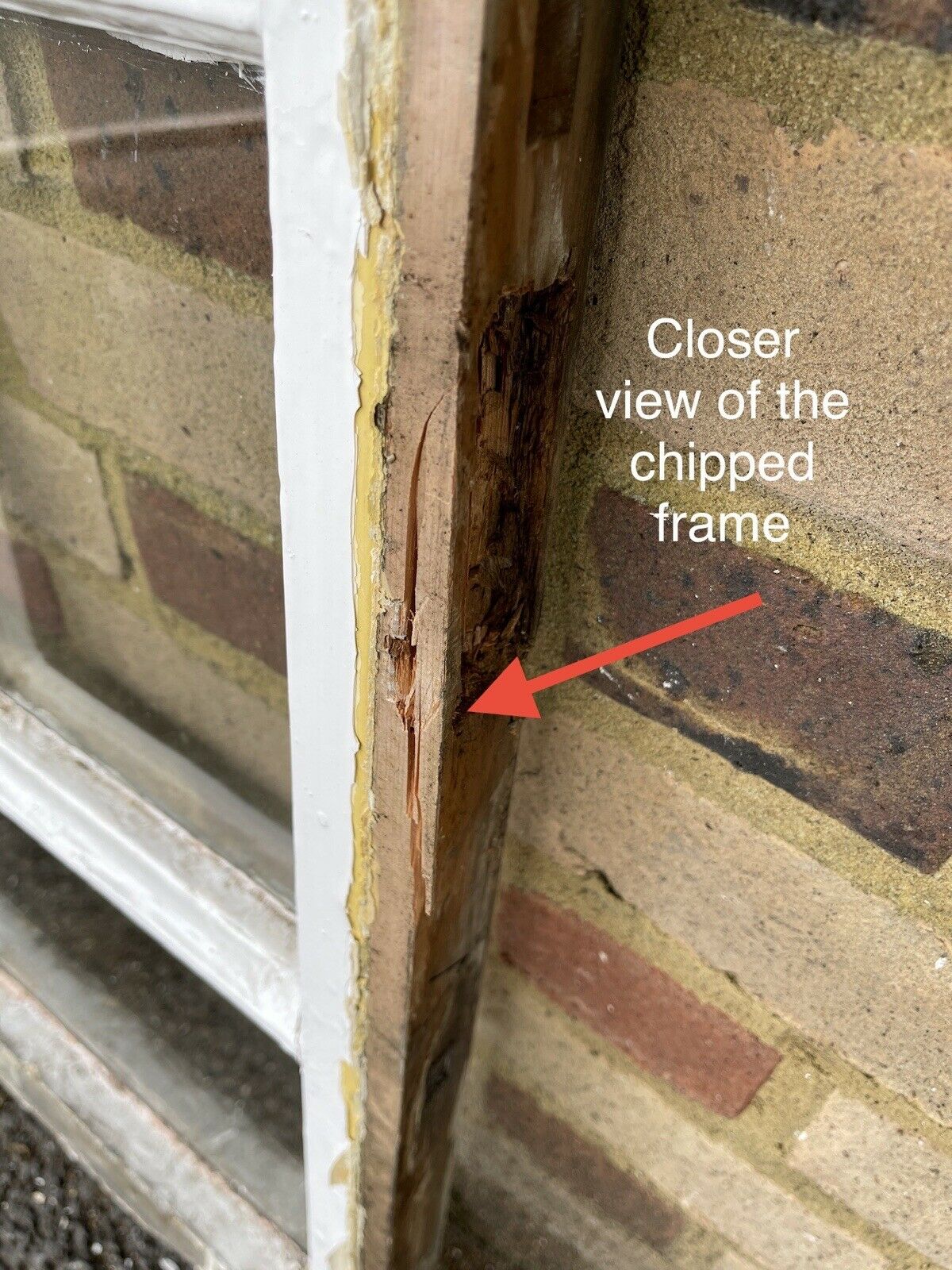 Reclaimed Old Georgian 3 Panel Wooden Sash Window 530 x 705mm