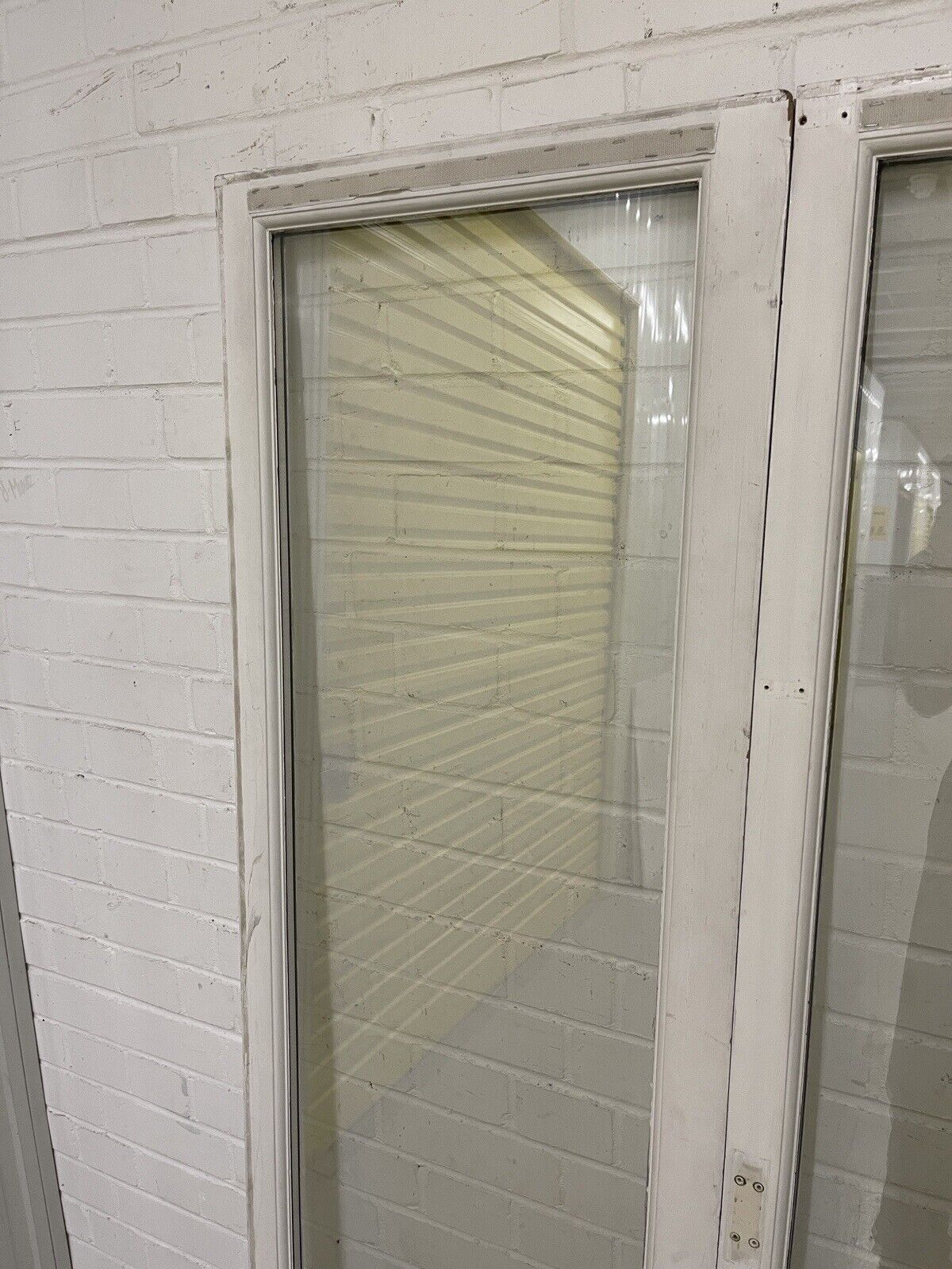 Reclaimed Old French Double Glazed Glass Wooden Double Doors 1700 x 982mm