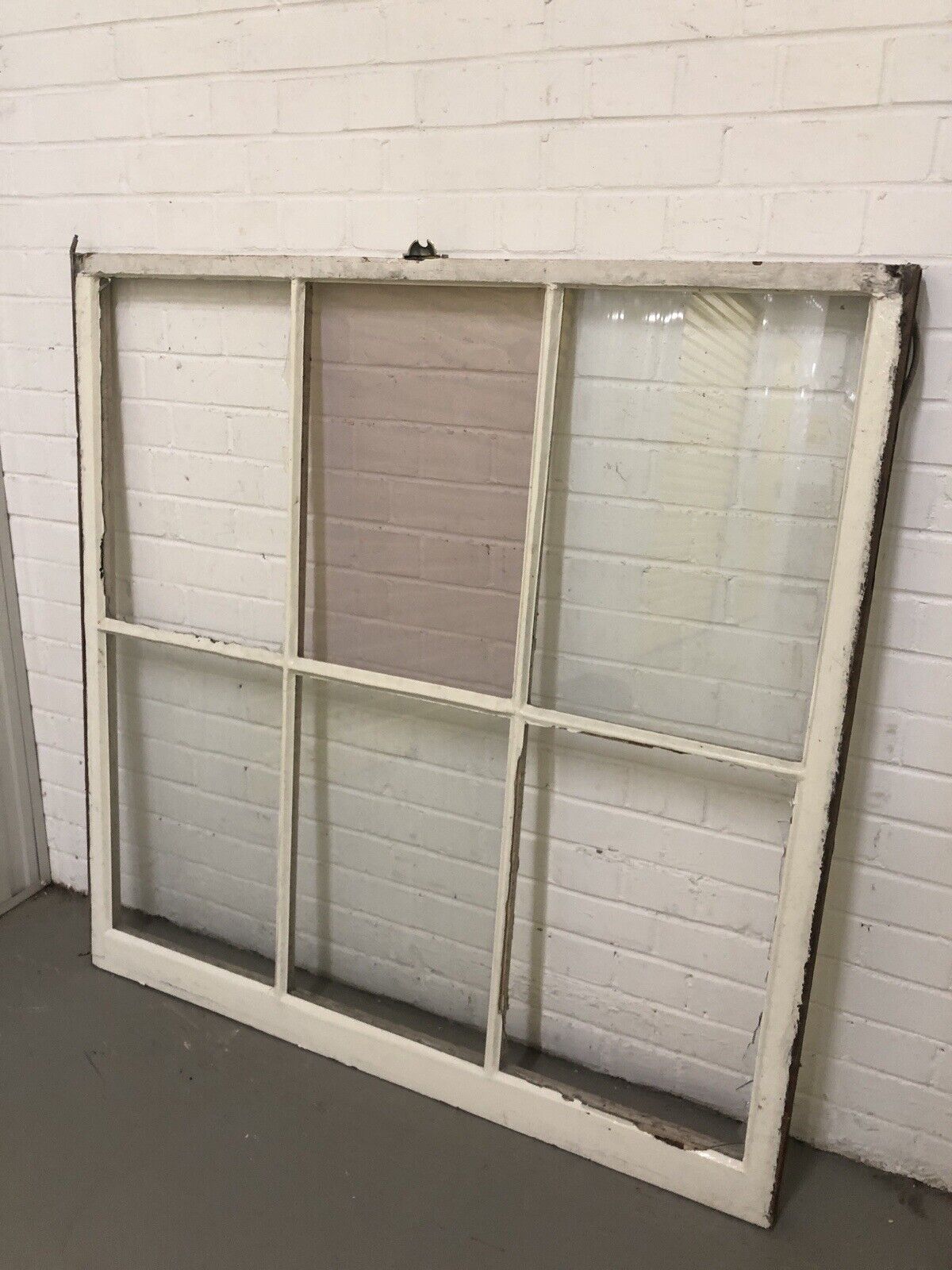 Reclaimed Old Large Georgian 6 Panel Wooden Window 1217 x 1225mm