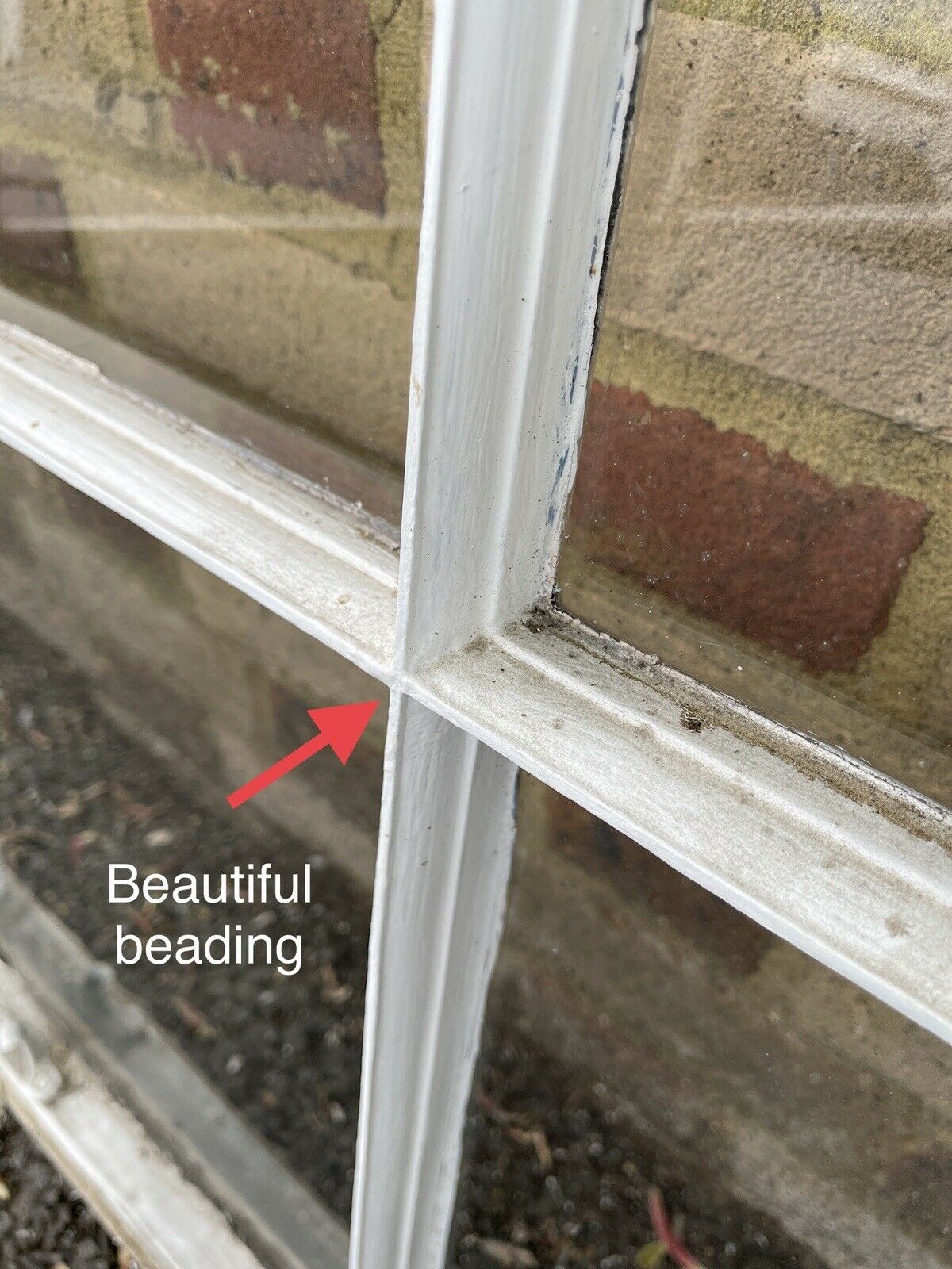 Reclaimed Old Georgian 6 Panel Wooden Window 1193 x 895mm