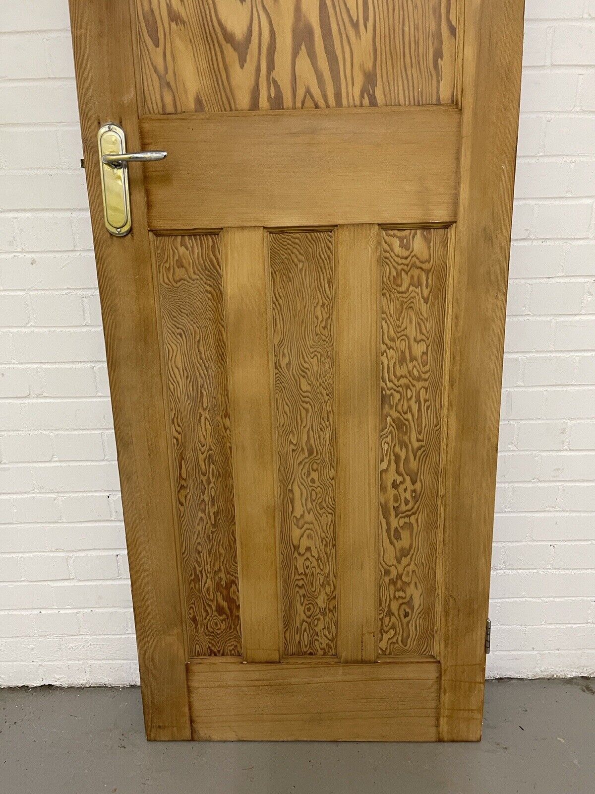 Reclaimed 1930s Edwardian 1 over 3 panel pine Internal door 1965 1960mm x 760mm