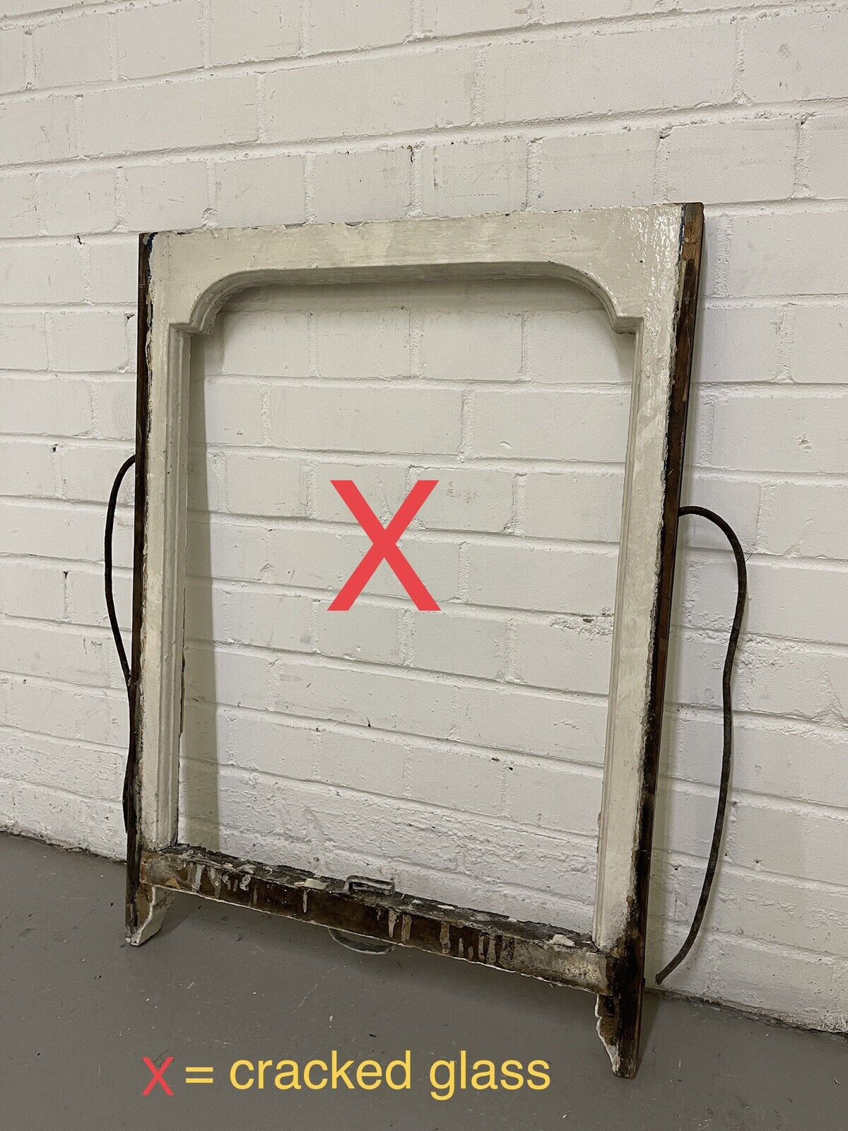 Reclaimed Old Edwardian Arch Sash Wooden Window 770 x 555mm