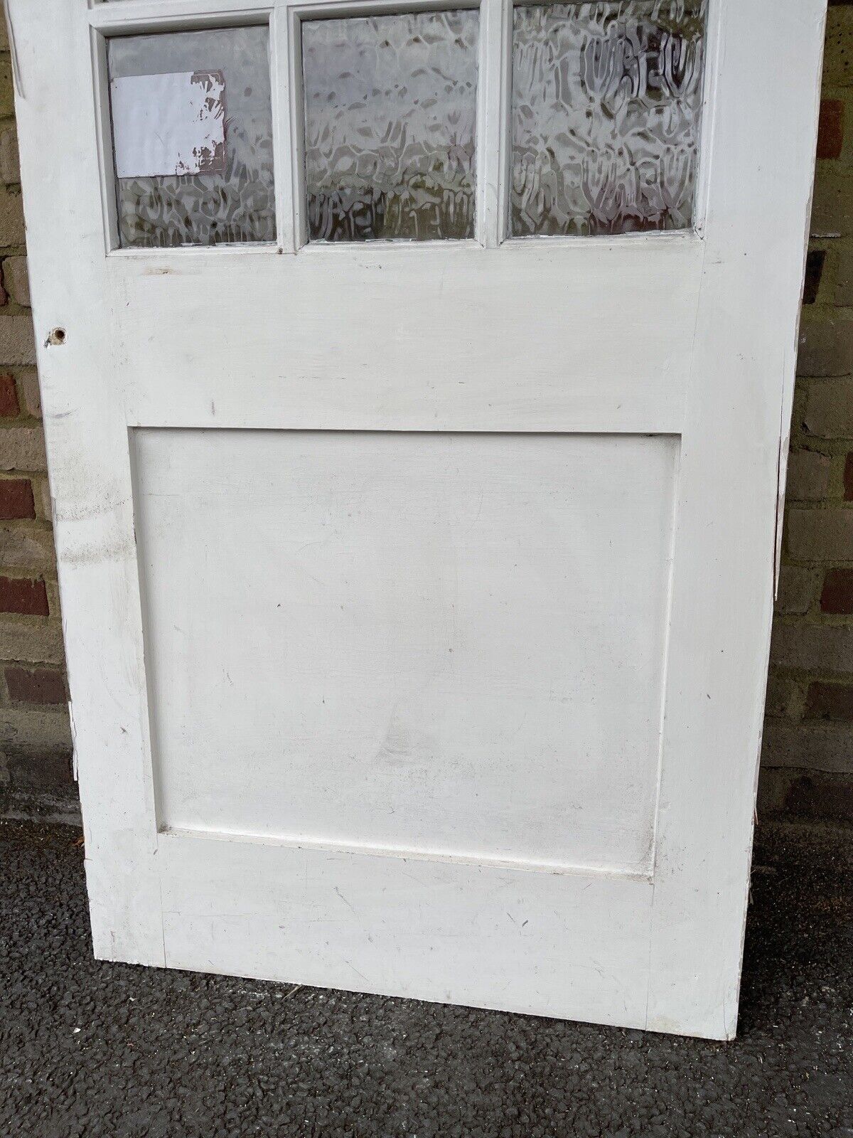 Reclaimed Georgian Wooden Panel Summer House External Door 1970 x 840mm