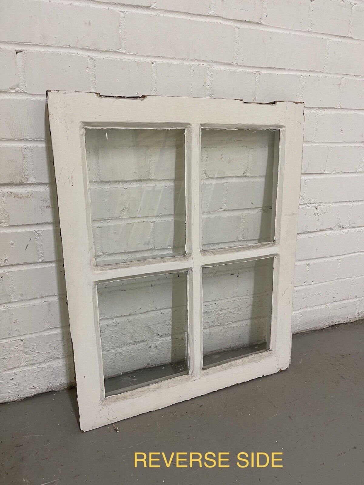 Reclaimed Old Georgian 4 Panel Wooden Window 515 x 635mm