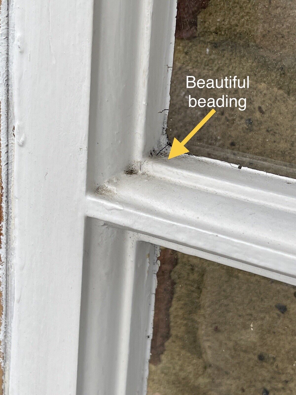 Reclaimed Old Georgian 6 Panel Wooden Window 750 x 955mm