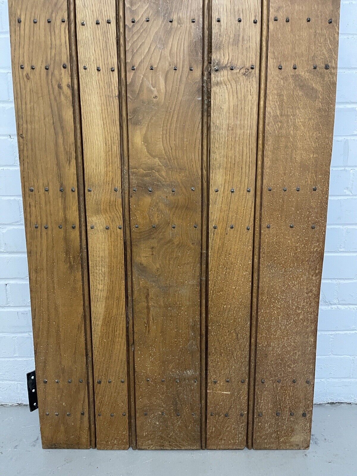 Reclaimed Oak Old Handmade Studded Ledge and Brace door 1825 x 680mm