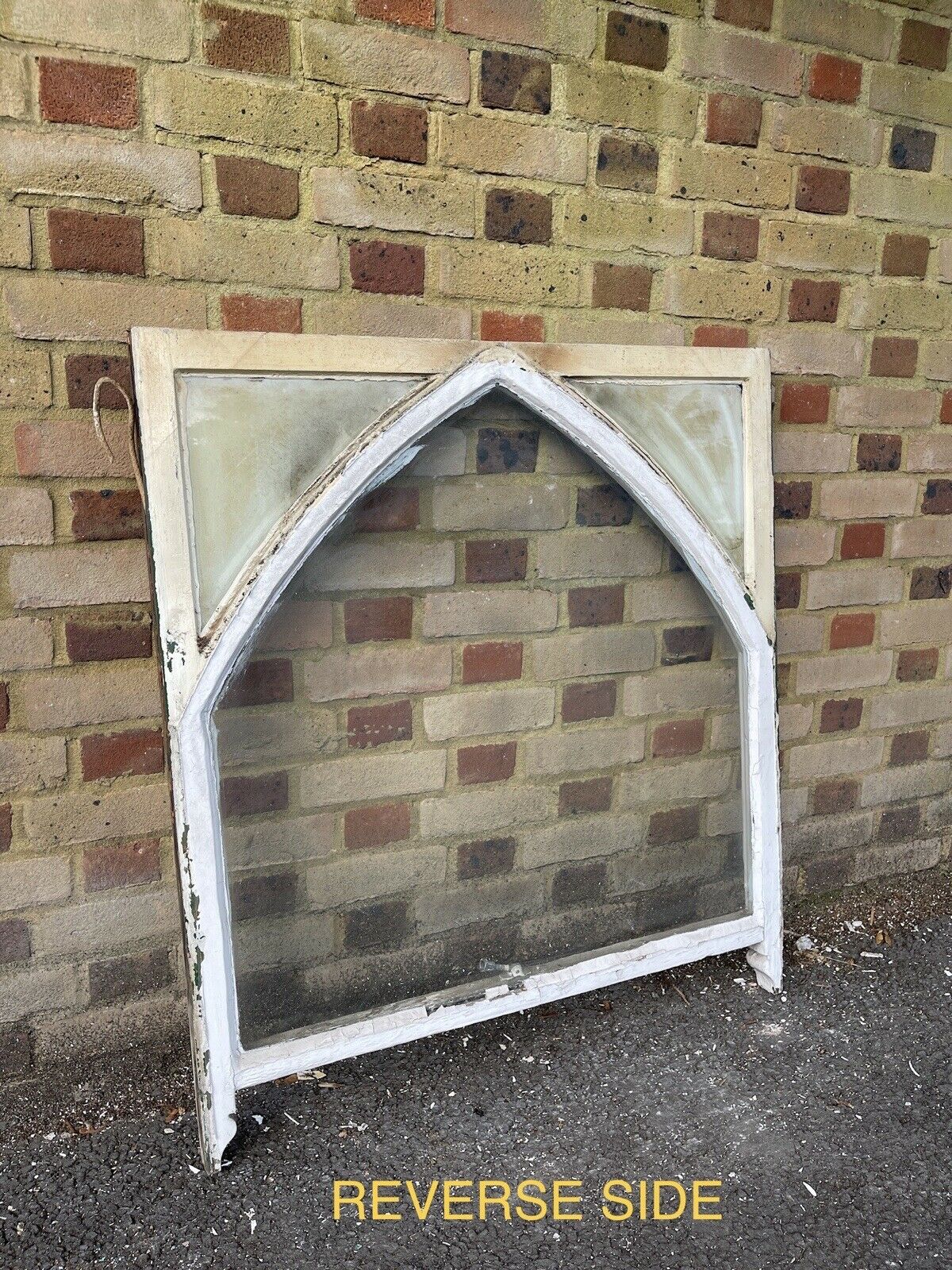 Reclaimed Old Edwardian Arch Wooden Sash Window 1015 x 915mm