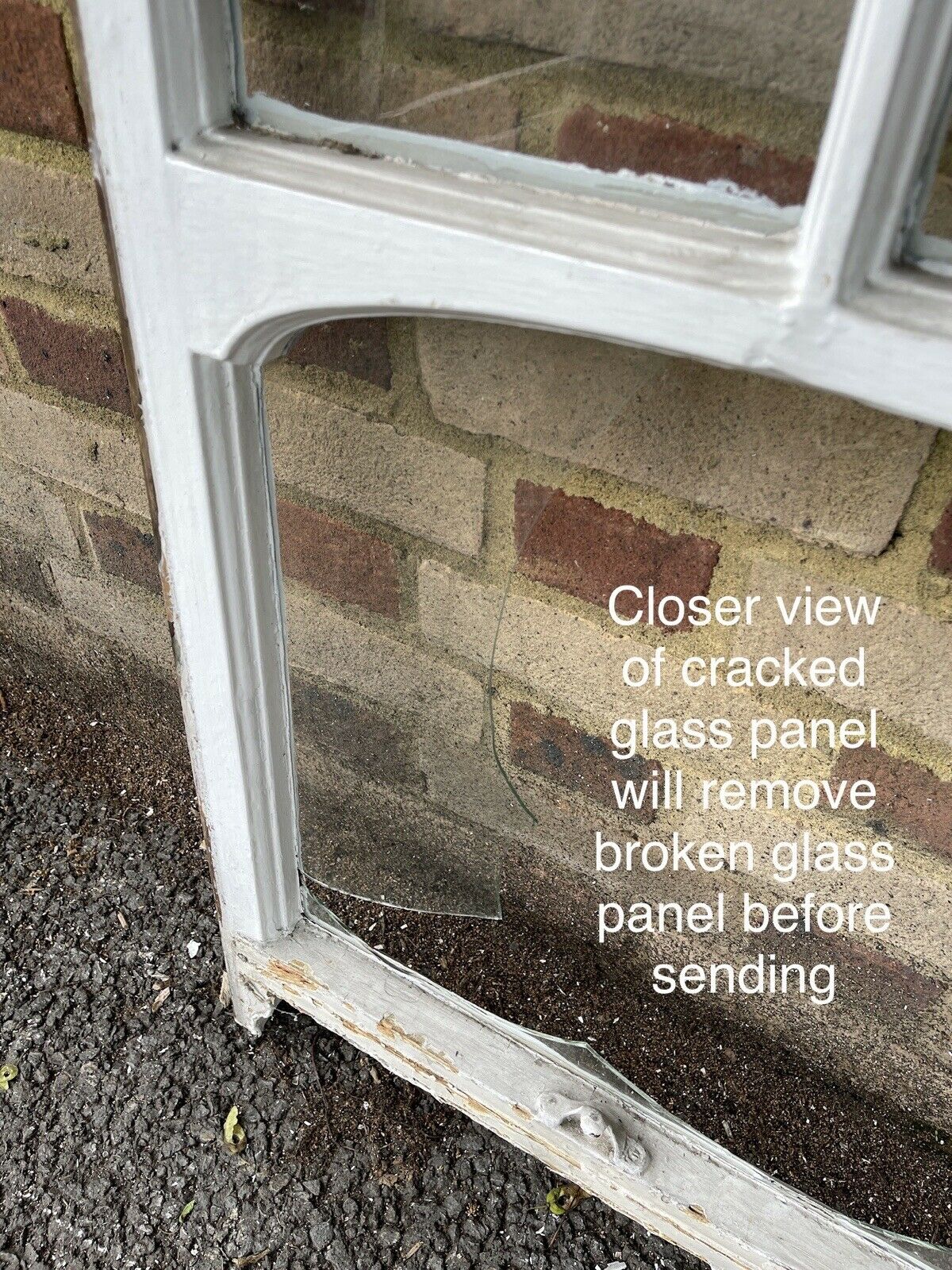 Reclaimed Old Edwardian Arch Sash Wooden Window 910 x 530mm
