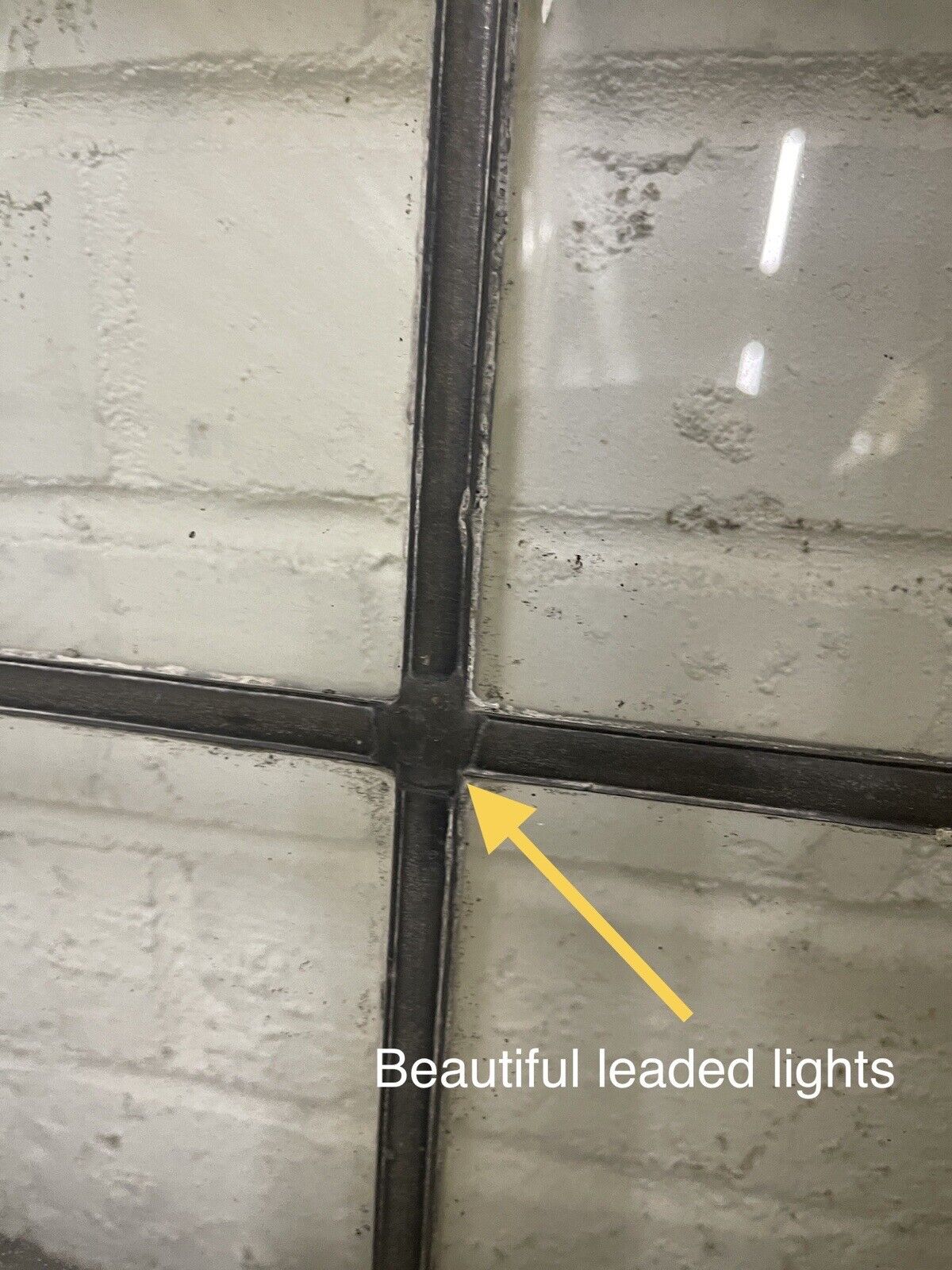 Pair Of Reclaimed Leaded Light Panel Wooden Windows 405 x 540mm 405 x 540mm