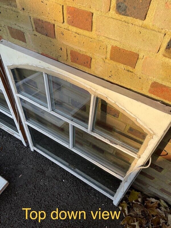 Job Lot Of Four Georgian Bar Double Glazed Matching Wooden Sash Windows