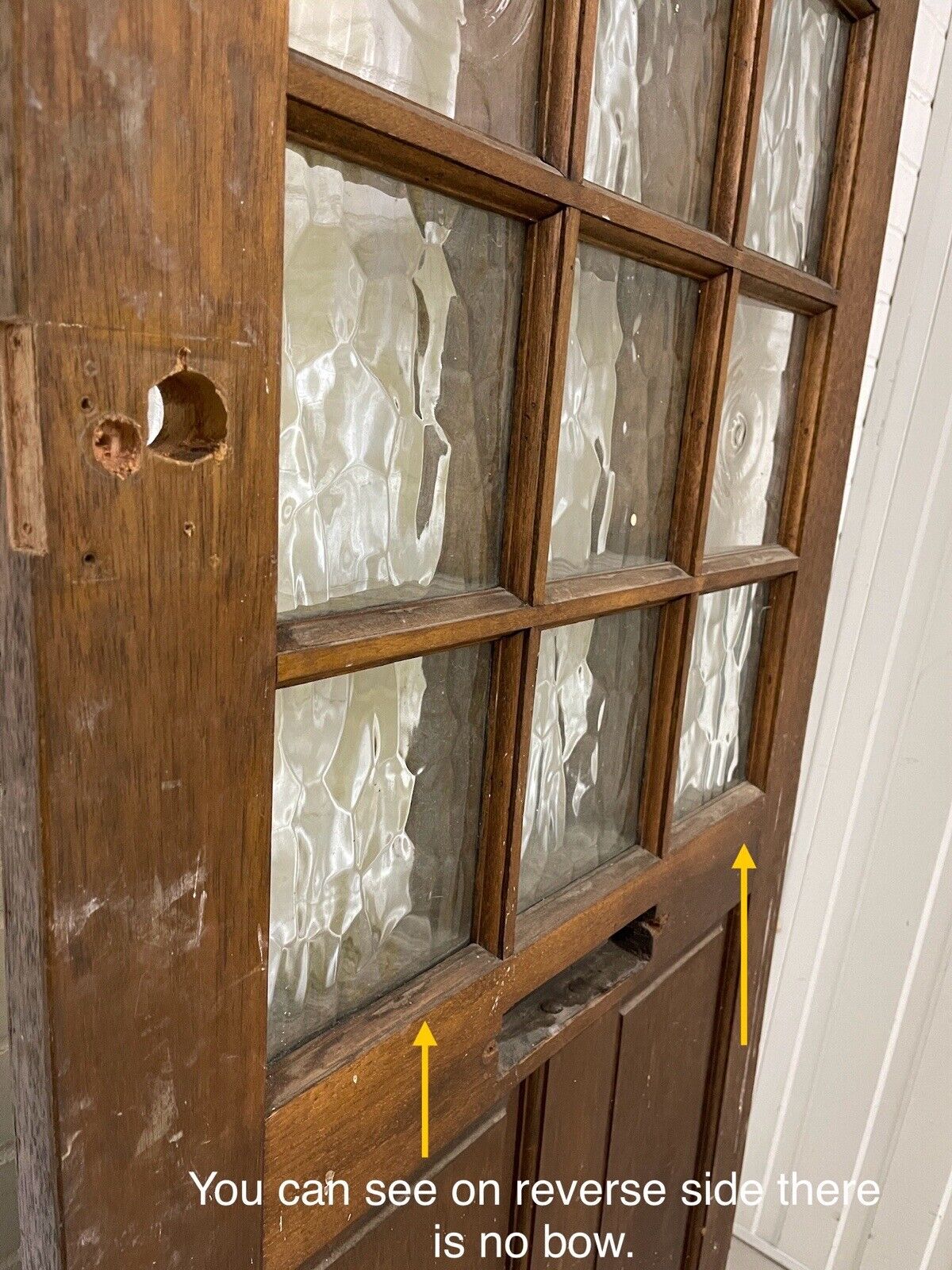 Reclaimed Bow Wooden Panel Front Door 1980 x 833mm