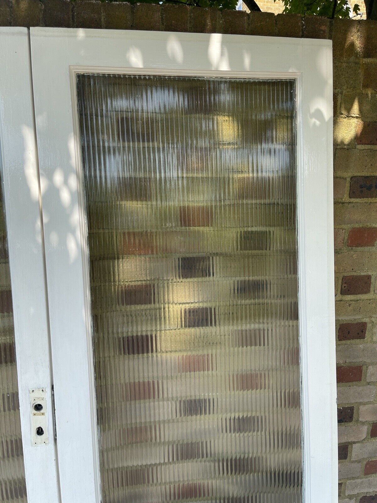 Reclaimed Reeded Glass Internal Or External French Doors 1950 x 1505mm
