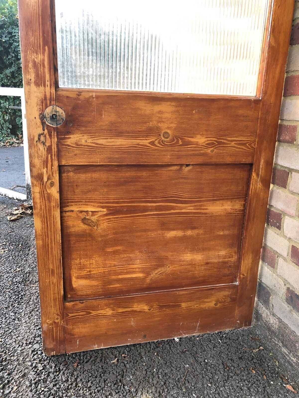 Reclaimed Reeded Glass Internal Or External Door 2008 x 805mm