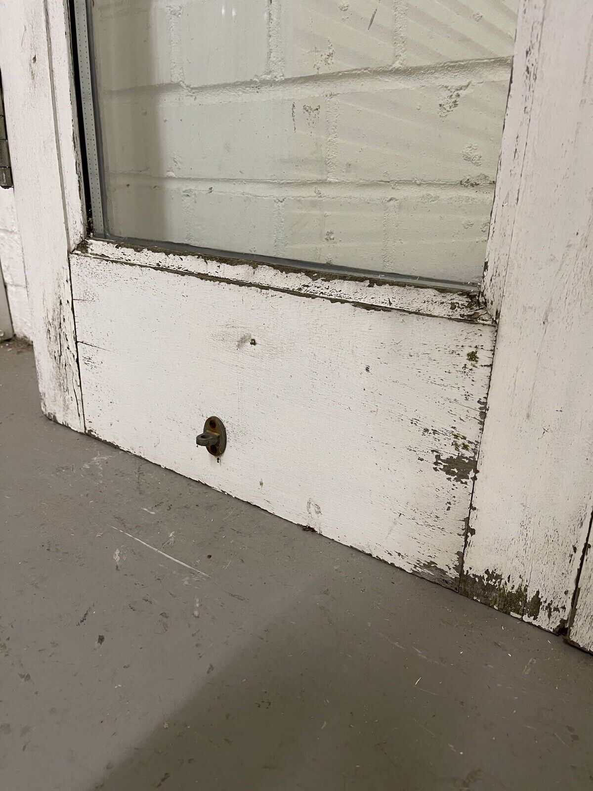 Reclaimed Old French Double Glazed Glass Wooden Double Doors 2005 x 1110mm