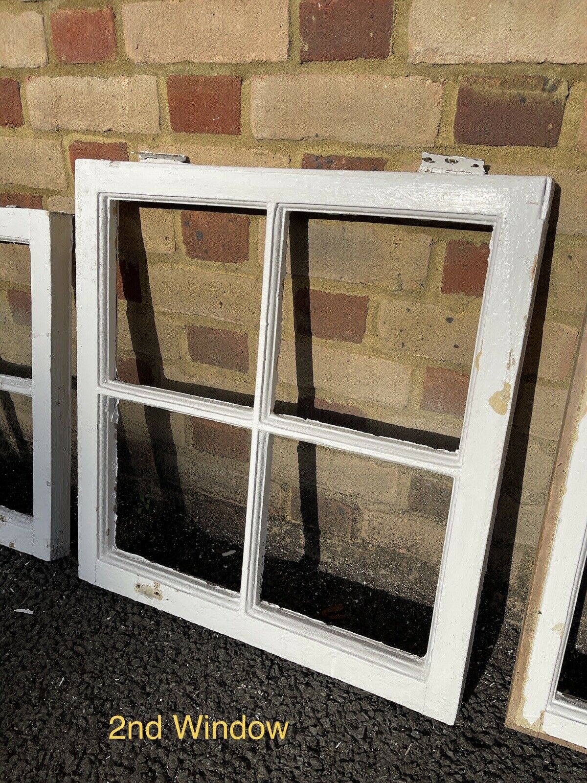 Job Lot Of Reclaimed Georgian 4 Panel Wooden Window NO GLASS Within Panels