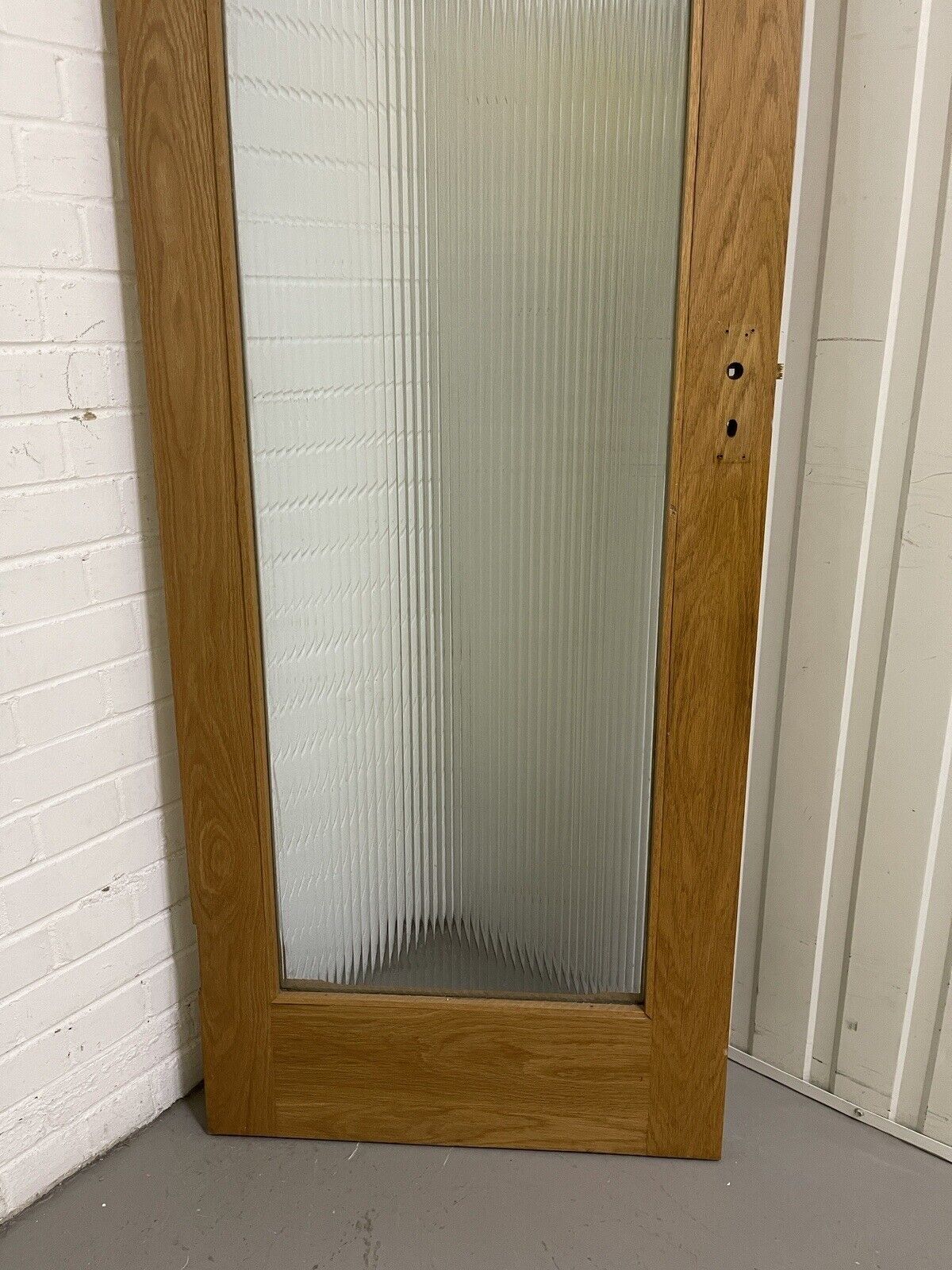 Reclaimed  Reeded Glass Arts and Craft Internal Door 1945 x 715mm