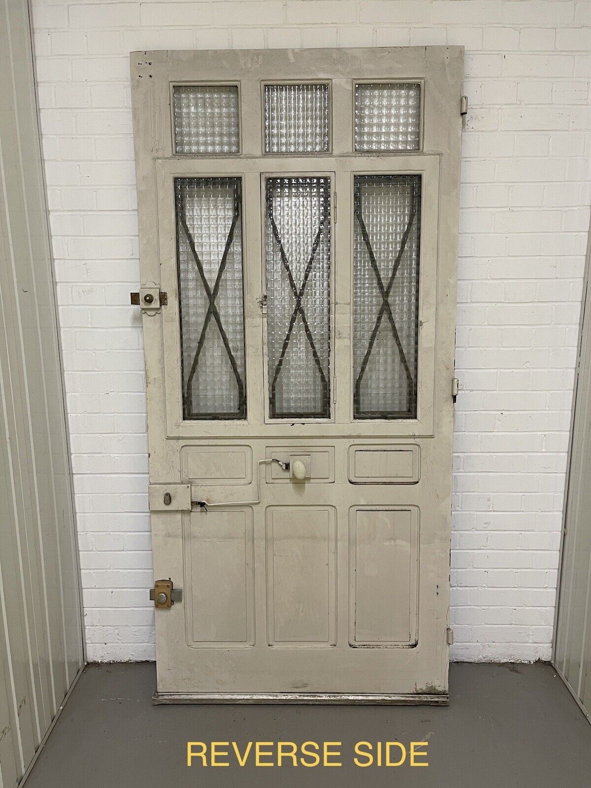 Reclaimed Arts and Crafts Victorian  Wooden Front Door 2165 x 1023mm
