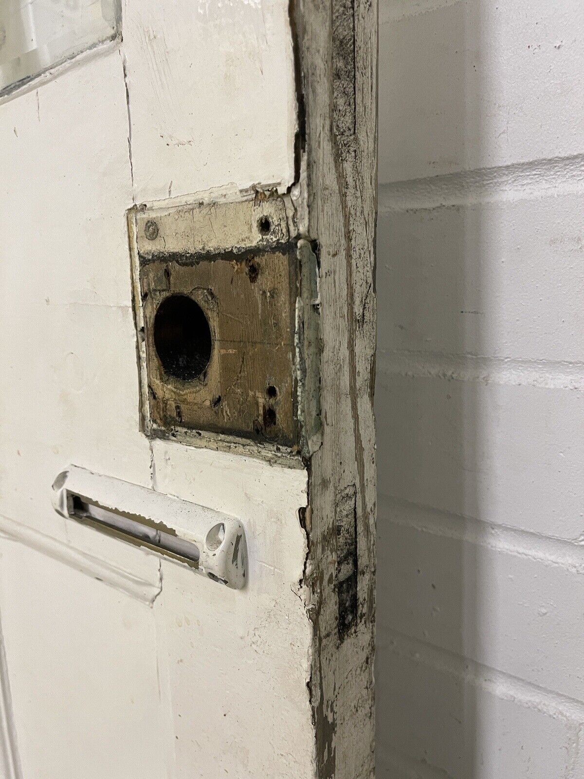 Reclaimed Edwardian Wooden Panel External Front Door 2130 or 2135 x 910mm