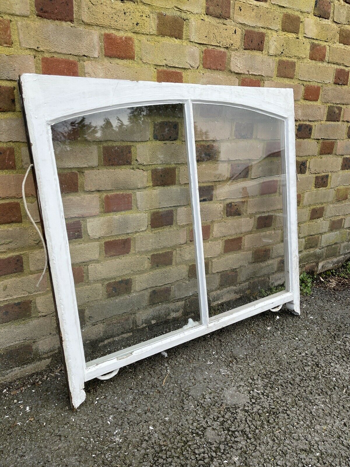 Reclaimed Old Victorian Edwardian Arch Panel Wooden Sash Window