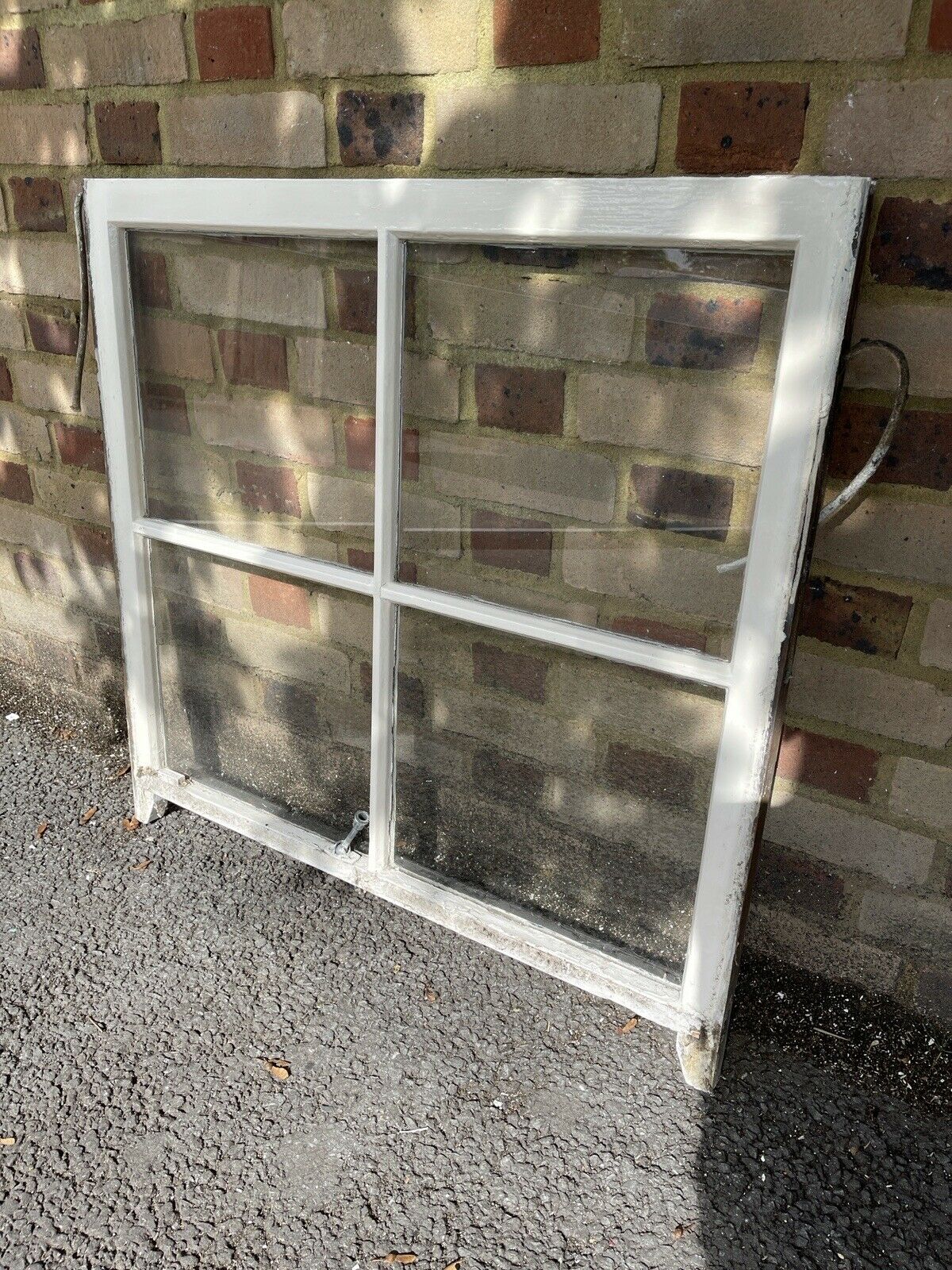 Reclaimed Old Georgian 4 Panel Wooden Window 860 x 830 mm