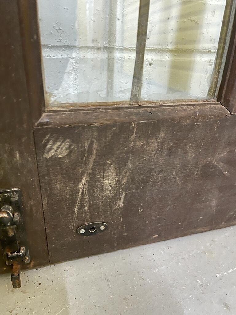Reclaimed Old French Double Glazed Glass Wooden Double Doors 1835 x 1205mm