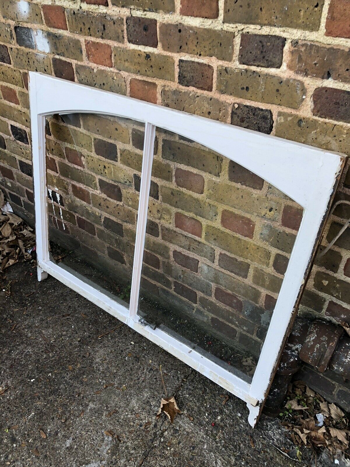 Reclaimed Old Victorian Edwardian Arch Panel Wooden Sash Window