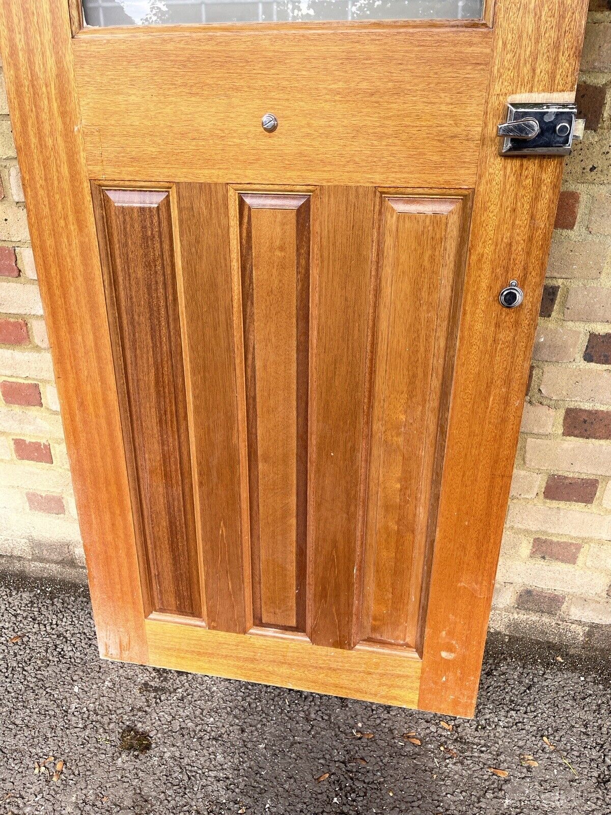 Reclaimed Victorian Edwardian Wooden Panel External Front Door 2030 x 858mm