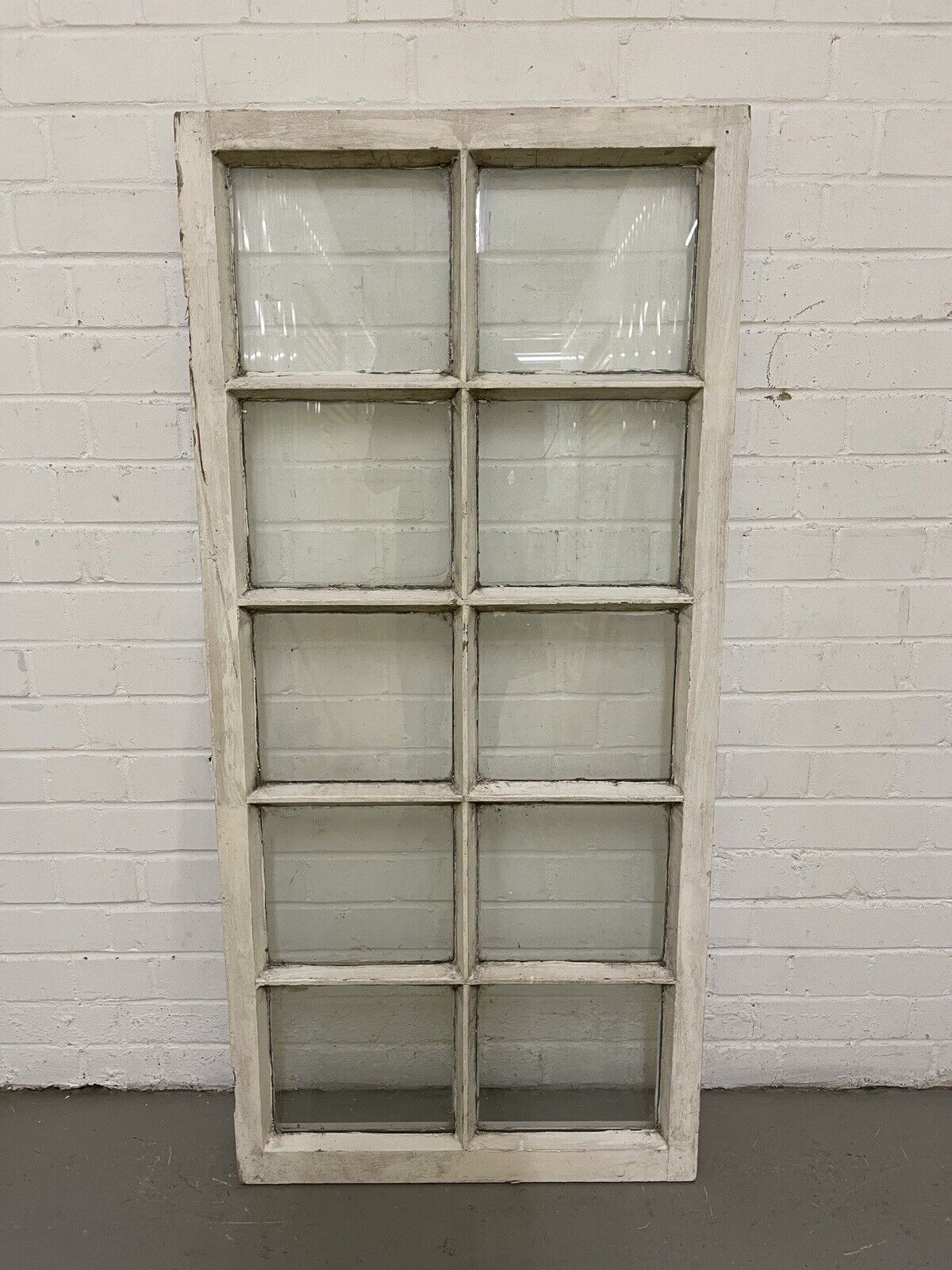 Modern Georgian 10 Panel Wooden Window 605 x 1295mm