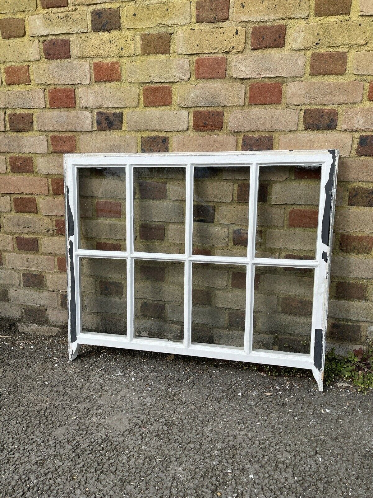 Reclaimed Old Georgian 8 Panel Wooden Sash Window