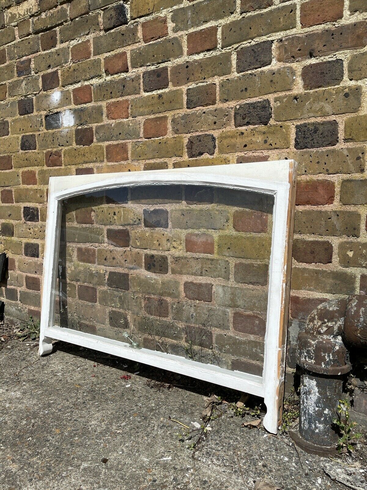 Reclaimed Old Victorian Edwardian Arch Panel Wooden Sash Window