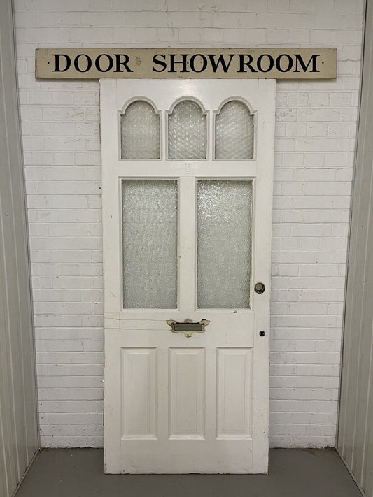 Reclaimed Victorian Edwardian Wooden Panel Front Door 2130 x 911mm