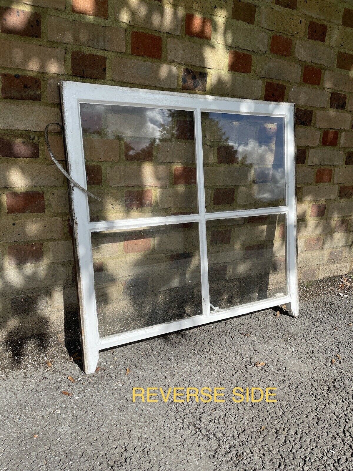 Reclaimed Old Georgian 4 Panel Wooden Window 860 x 830 mm