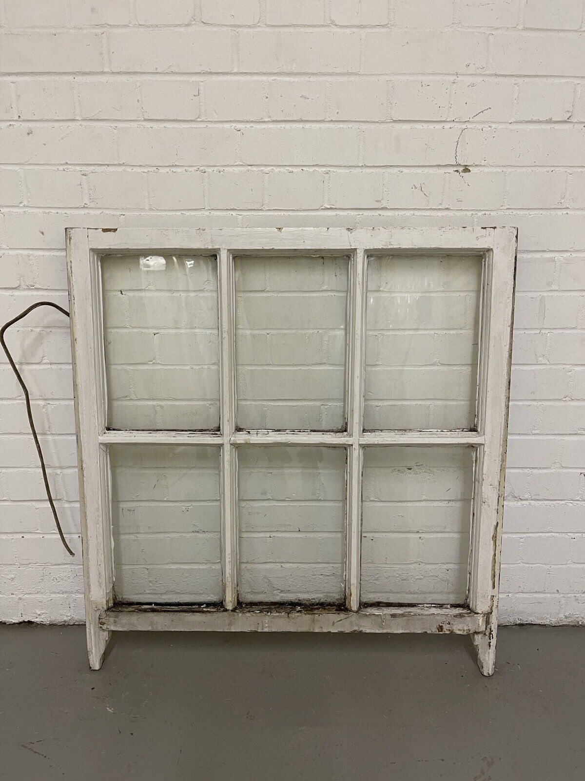 Reclaimed Old Georgian 6 Panel Wooden Window 835 x 895mm