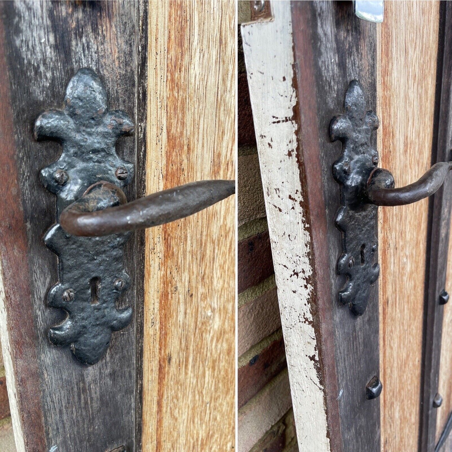 Reclaimed Oak Studded Wooden Front Door 1975 or 1960 x 835mm