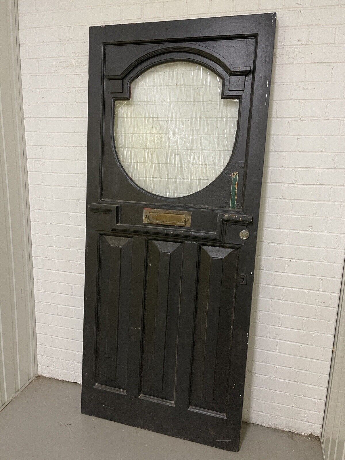 Reclaimed Victorian Edwardian Wooden Panel External Front Door 2130 x 915mm