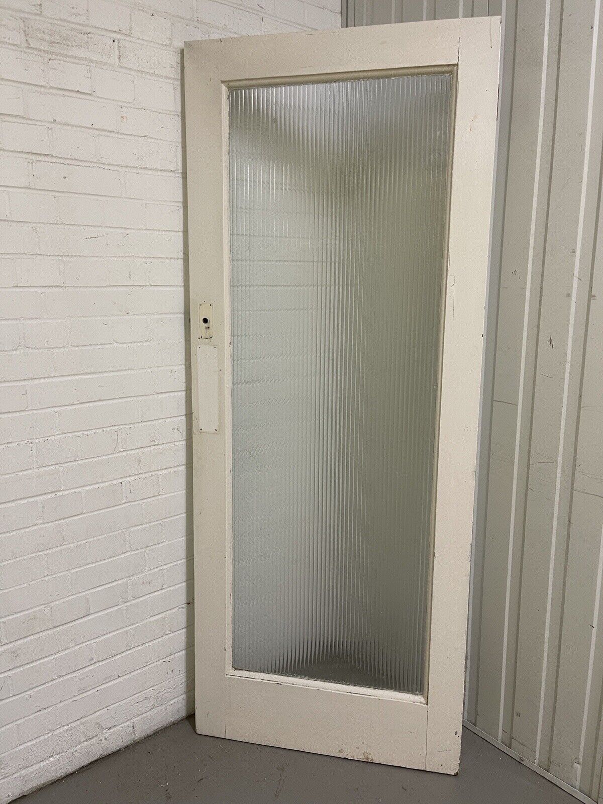Reclaimed Reeded Glass Internal Or External Door 2015 x 805mm