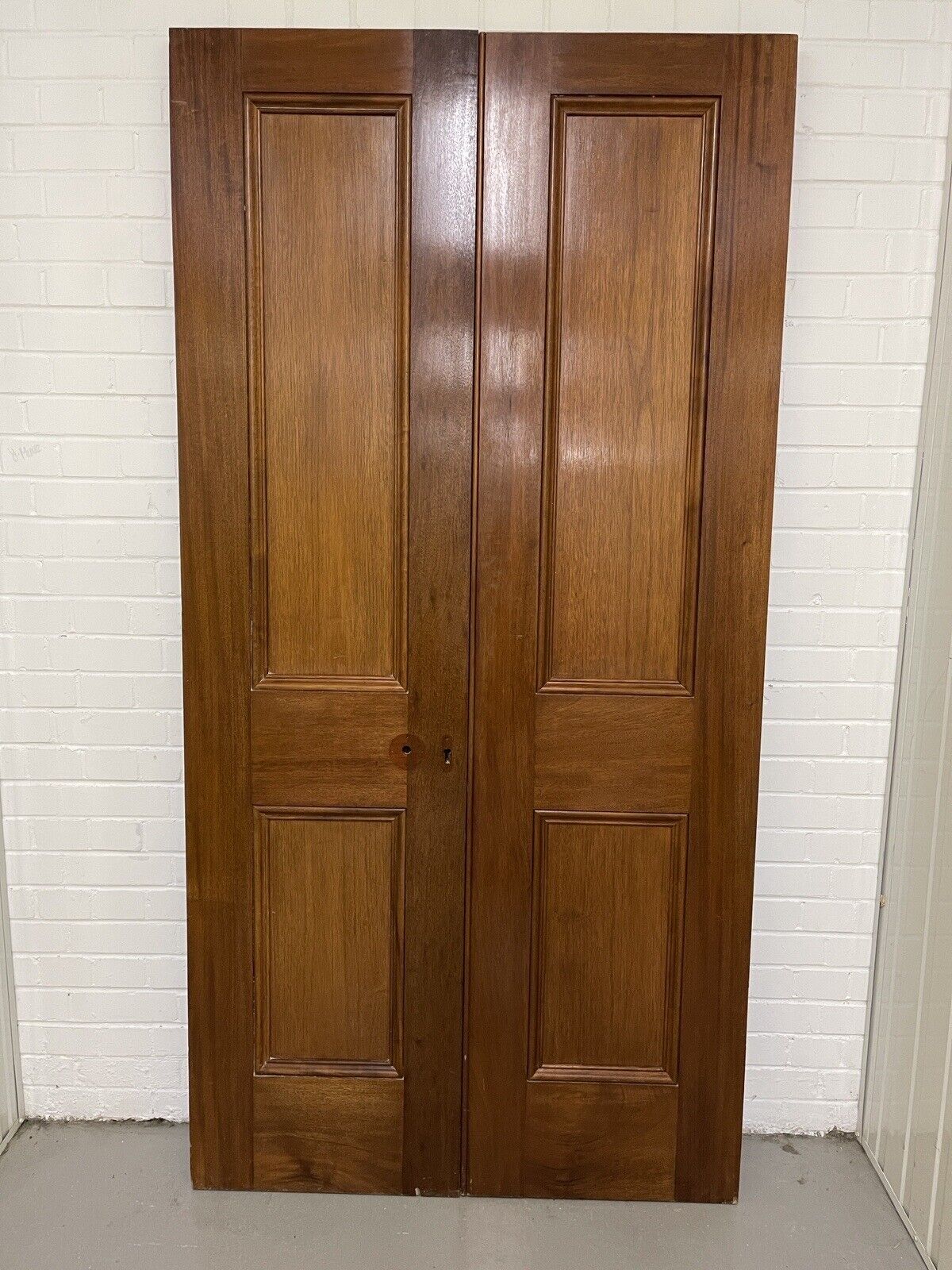 Reclaimed Large French Mahogany Wooden Double Doors Provenance Knightsbridge