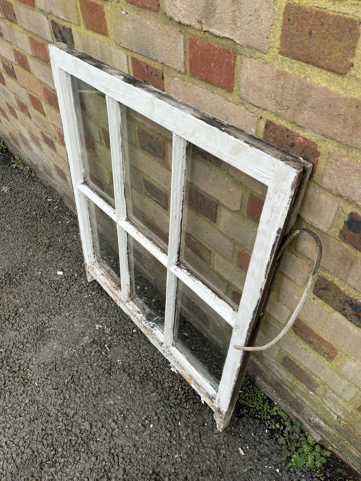 Reclaimed Old Georgian 6 Panel Wooden Window