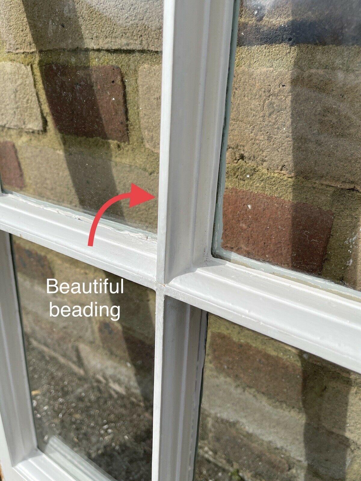Reclaimed Old Georgian 4 Panel Wooden Window