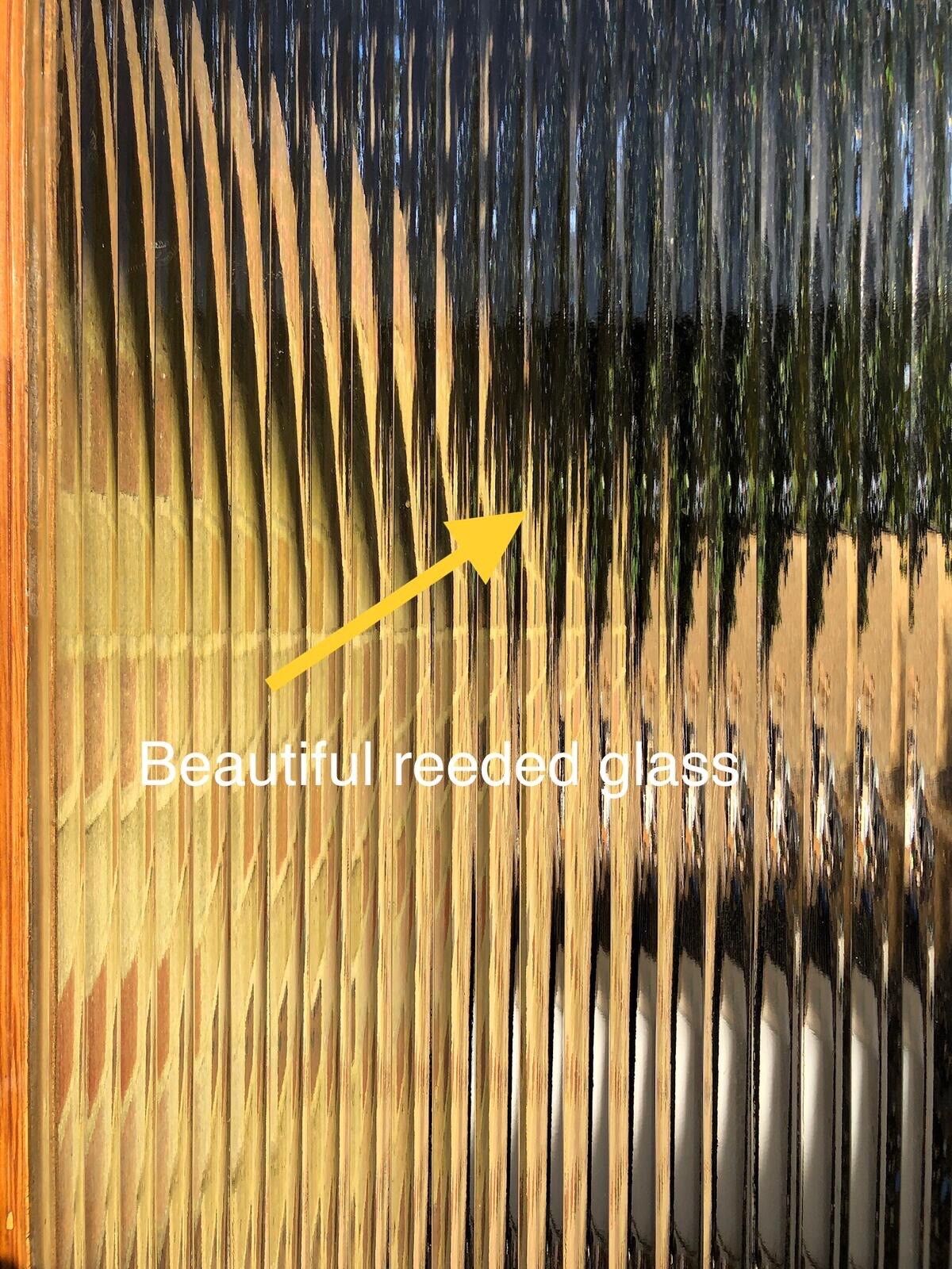 Reclaimed Reeded Glass Internal Or External Door 2020 x 813mm
