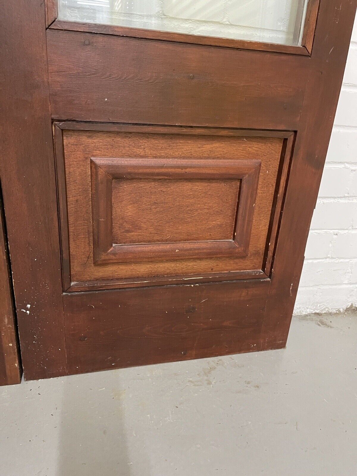 Reclaimed Old French Double Glazed Glass Wooden Double Doors 1980 x 1100mm