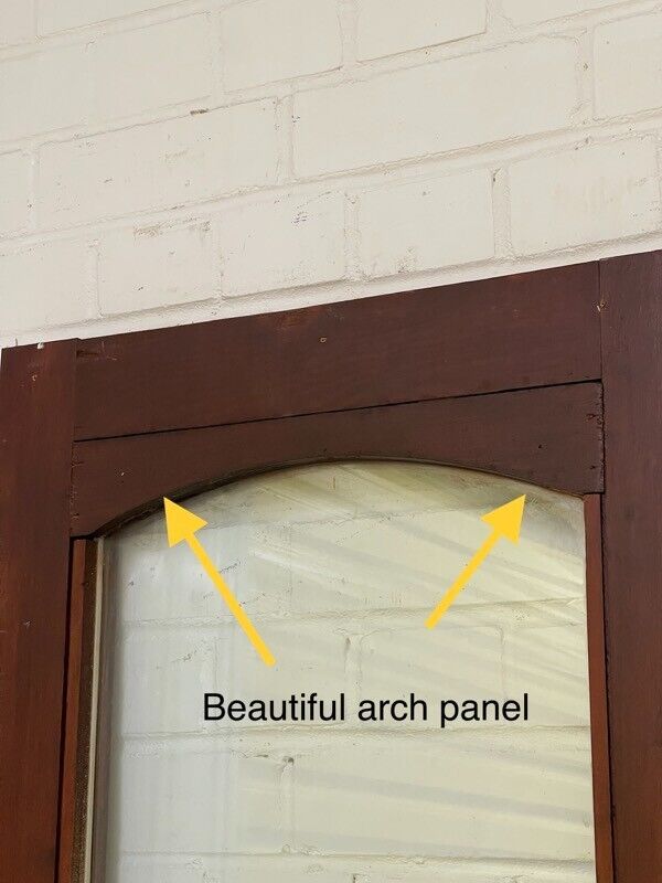 Reclaimed Old French Double Glazed Glass Wooden Double Doors 1980 x 1100mm