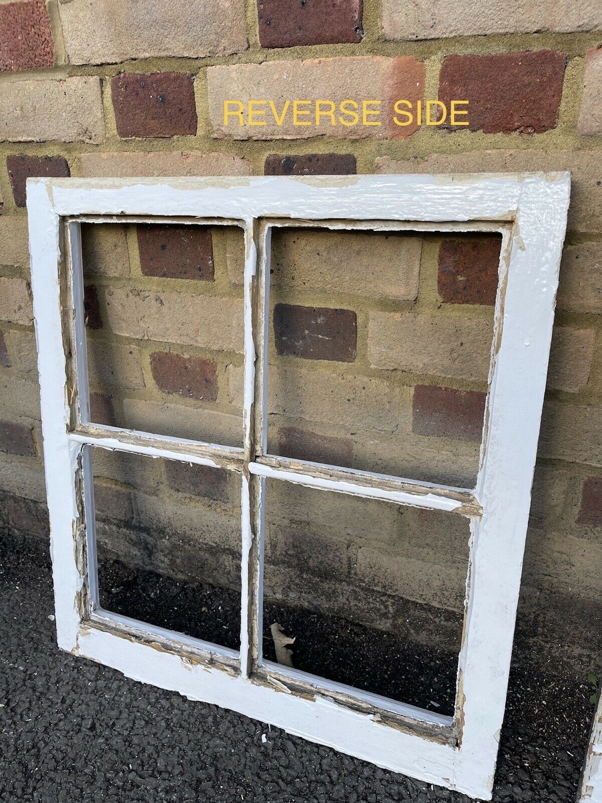 Job Lot Of Reclaimed Georgian 4 Panel Wooden Window NO GLASS Within Panels