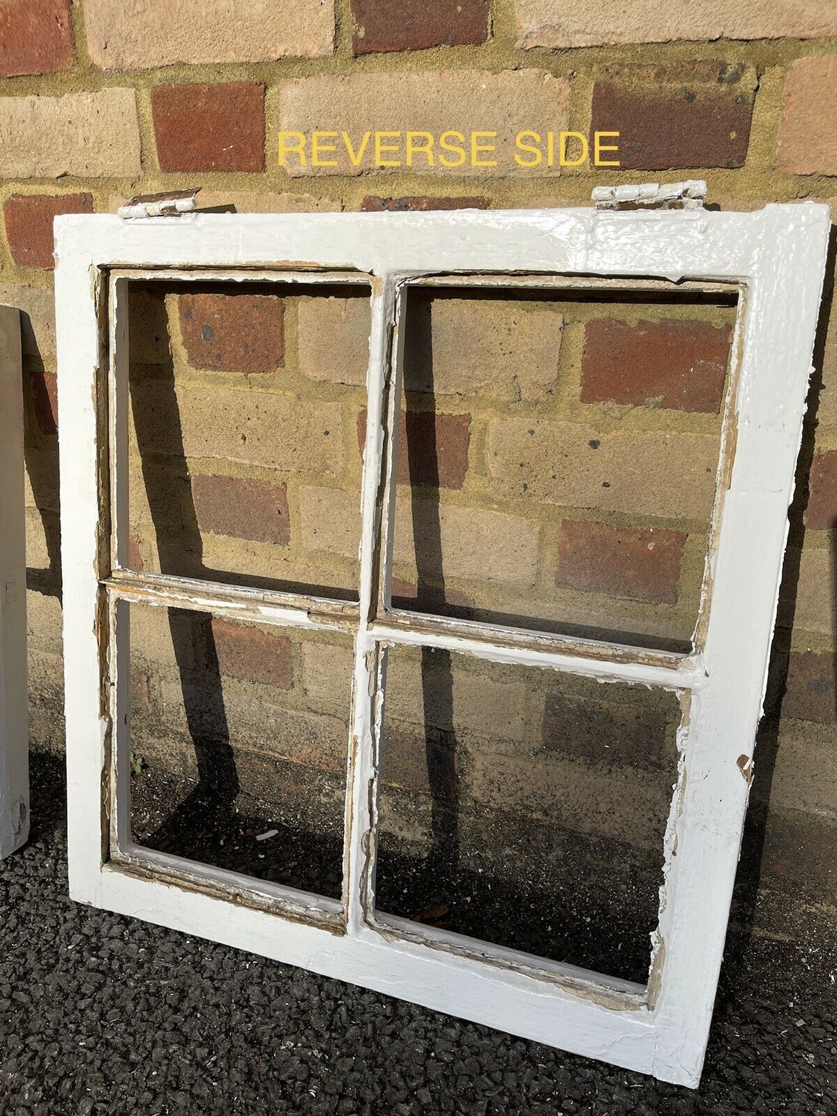 Job Lot Of Reclaimed Georgian 4 Panel Wooden Window NO GLASS Within Panels