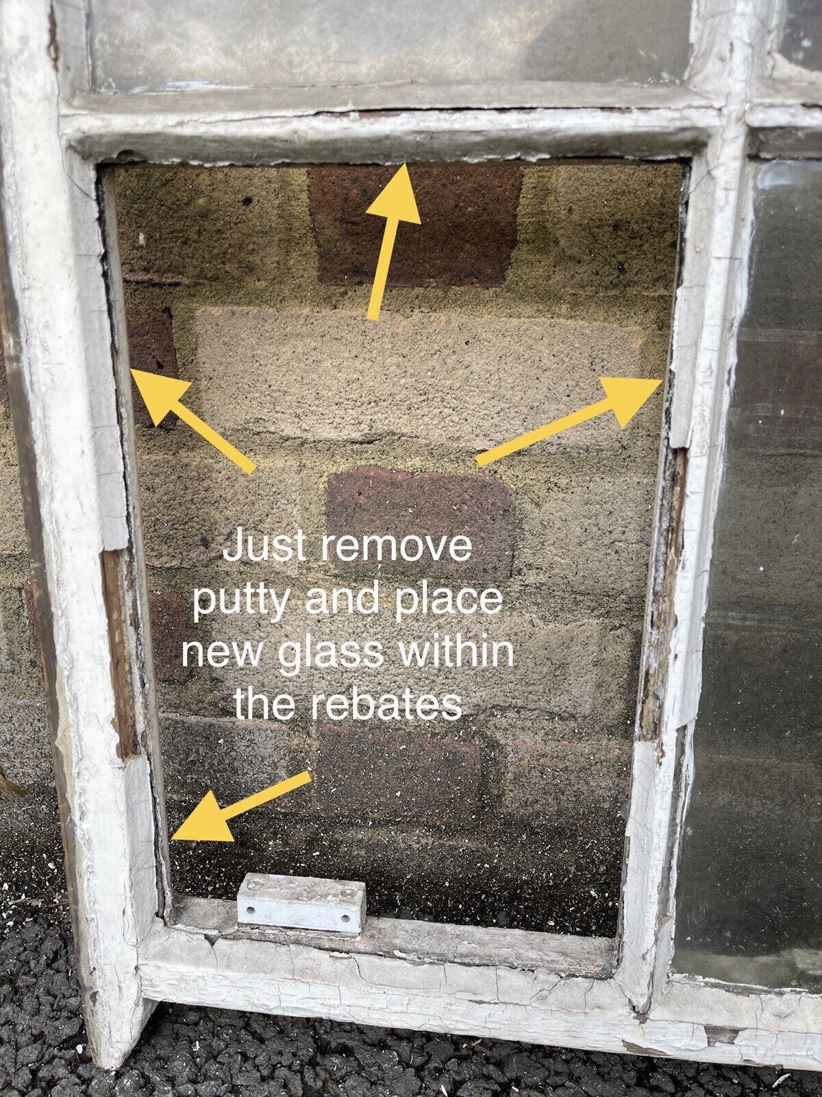 Reclaimed Old Georgian 6 Panel Wooden Window 795 x 855mm