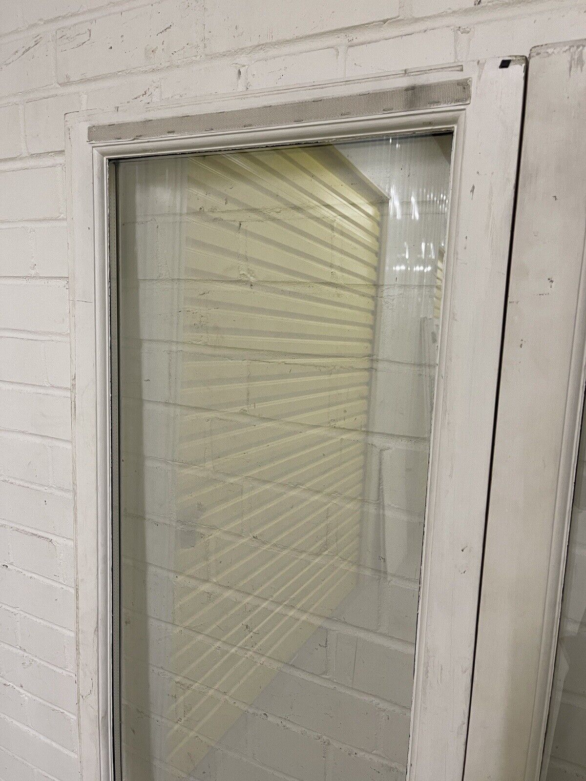 Reclaimed Old French Double Glazed Glass Wooden Double Doors 1719 x 985mm