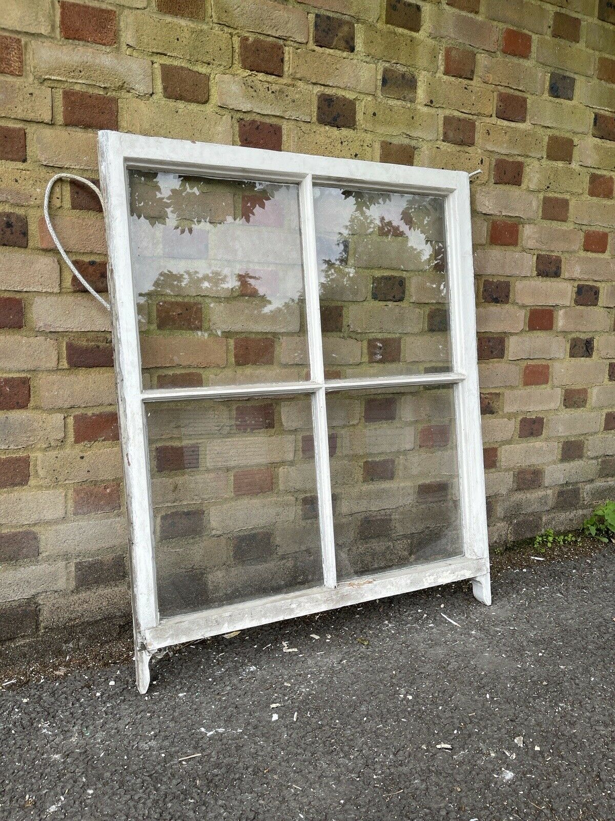 Reclaimed Old Georgian 4 Panel Wooden Window 1070 x 867 mm