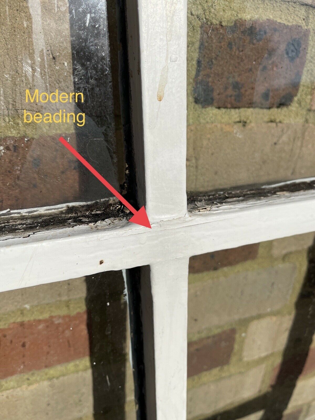 Modern Georgian 6 Panel Wooden Window 563 x 1052mm