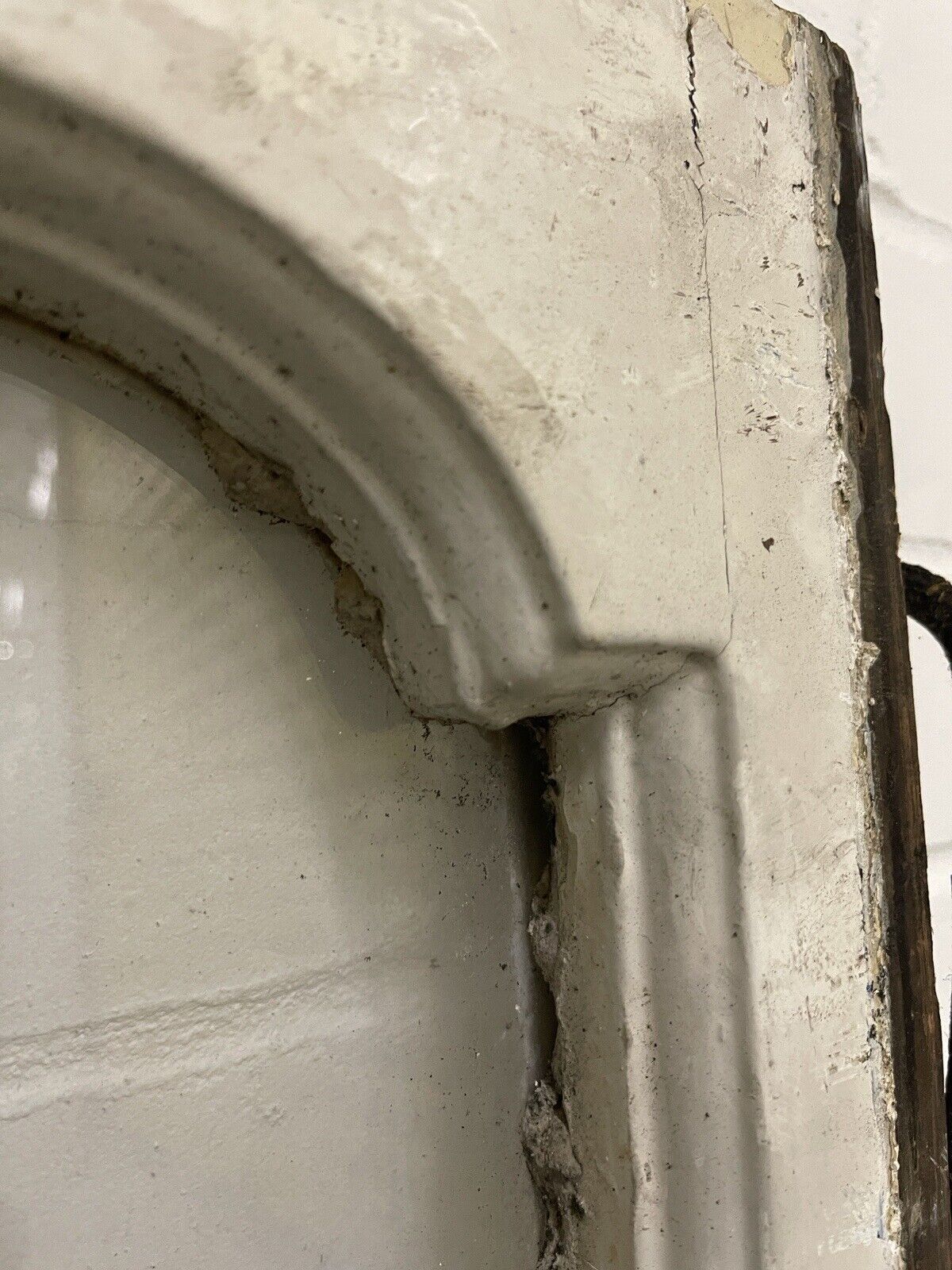 Reclaimed Old Edwardian Arch Sash Wooden Window 770 x 555mm